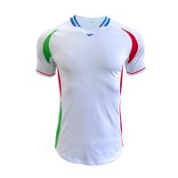 Itália 2024 Euro Jersey Material seco rápido 120-160gm Peso do tecido