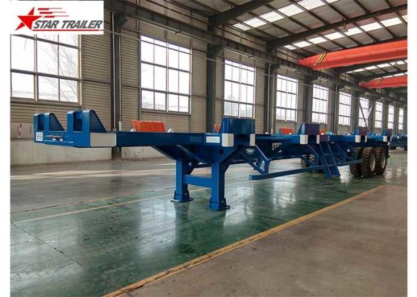 2/3 Axles Port Yard Terminal Trailer Heavy Duty Tandem Leaf Spring Or Air Suspension