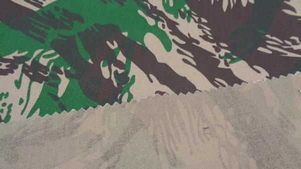 185 camuflagem uniforme do algodão do poliéster 35% da tela 65% de pano da G/M Windproof