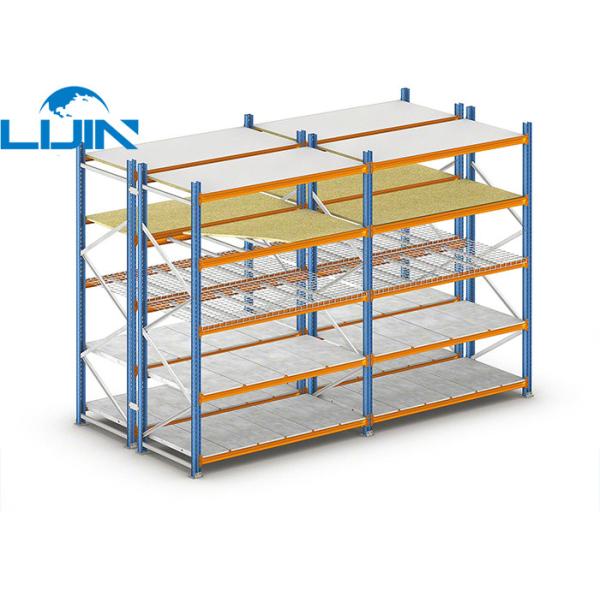 Material Stock Heavy Duty Storage Racks Steel / Wood Shelves Convenient Stock