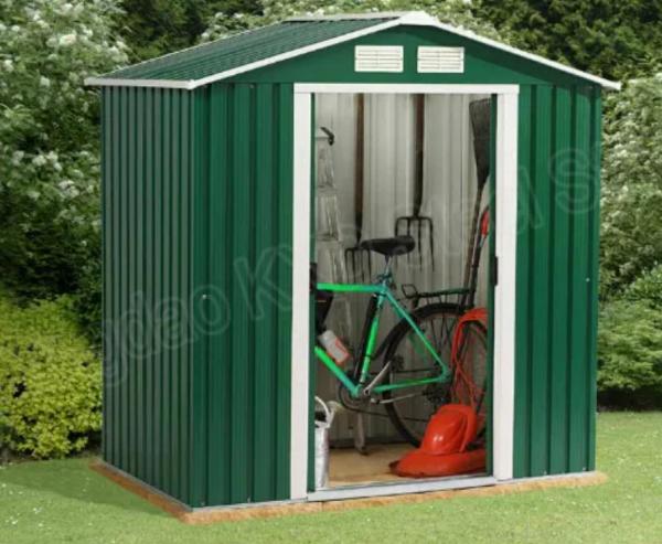 Outdoor Tool House Home Courtyard Galvanized Square Tube Garden Metal Storage Shed