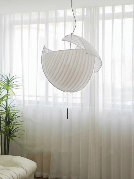 Antique Design Fabric Hanging Lamp With Hotel Restaurant Decorations Luxury Home Decor Supplies Modern Pendant Light