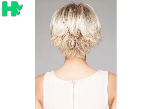 New Arrival Sale Popular Light Blonde Synthetic Natural Look Short Wig