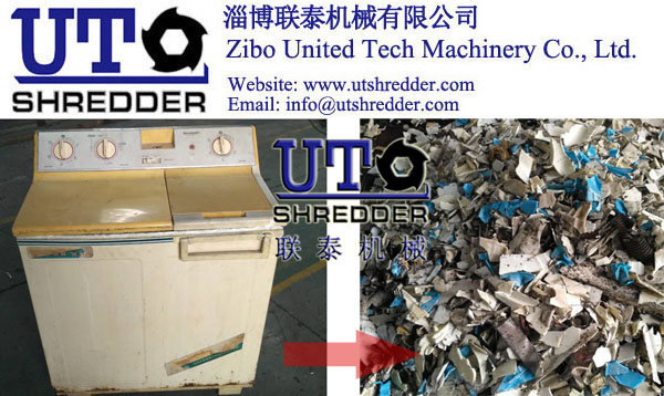 Waste Washing Machine Shredder/Double Shaft Shredder/high capacity waste home appliances crushing machine