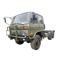 Taille facultative 6X6 Dongfeng Chassis de cabine à double rangée Camion 190HP Camion diesel cargo Chassis