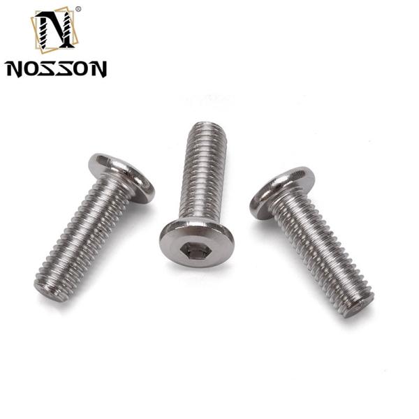 Metric Grade 8.8 A2-50 M6 Stainless Steel 304 Flat Hex Socket Head Male and Female Chicago Screws with Nut DIN Standard