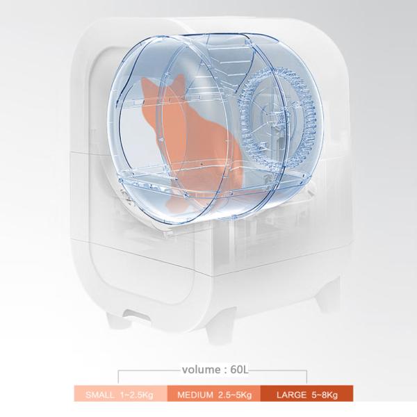 Self Cleaning Cat Litter Box With Hidden Drawer And Wifi Connectivity