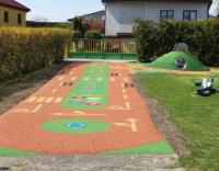 Safe Playground for Kids 3mm Green EPDM Rubber Granules Surface