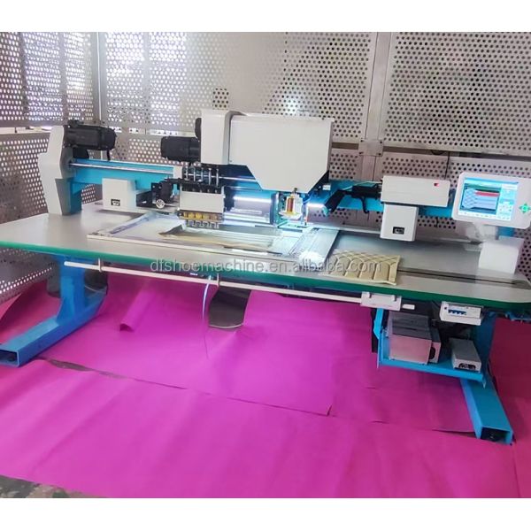 Automatic Leather Sponge Sewing and Perforation Combine Machine for Car Seat Cushion Sofa Pillow