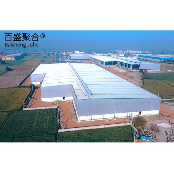 Large Span Steel Space Frame Structure Office Prefab Workshop with H Steel Column