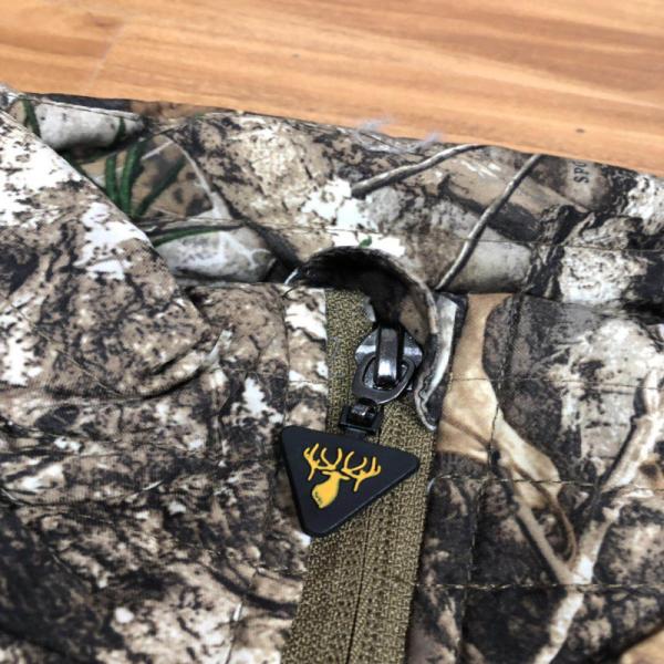 High Collar Camo Print Utility Gilet Vest With Thermo Reflective Lining