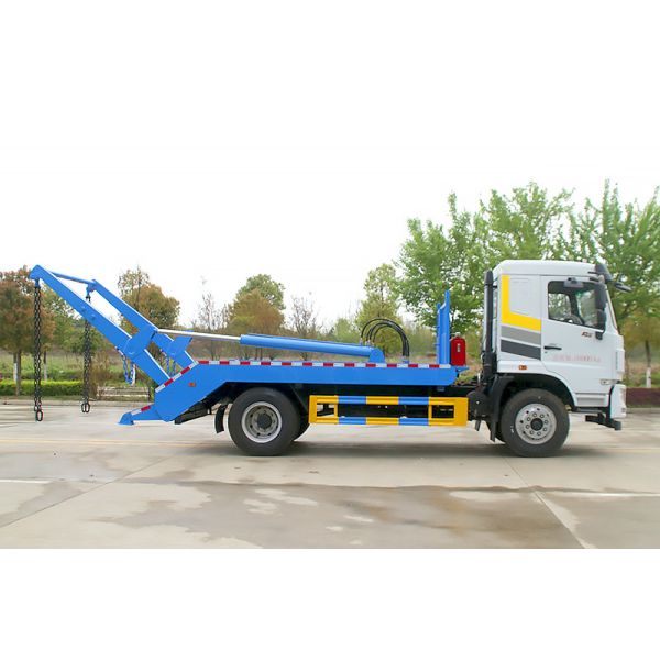 Swing Arm Sanitation Truck 8/10m³ Large Capacity Waste Bins