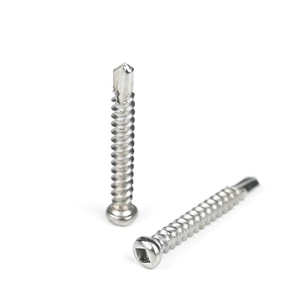 Acier inoxydable à entraînement carré Pan Head Self Drilling Tapping Screws Sus410 L/C Délai de paiement