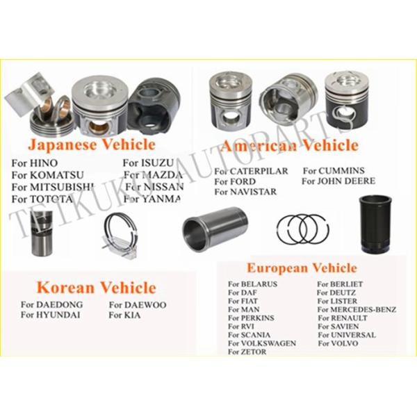 Дизельный ОЭМ 13101-54101 полной длины поршеня 80.3мм машинных частей Тойота