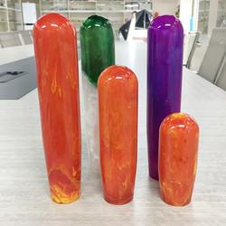 Os fornecedores chineses alinham o botão original da engrenagem dos botões 20cm do deslocador da engrenagem da novidade da forma do diamante do acessório do carro da tampa