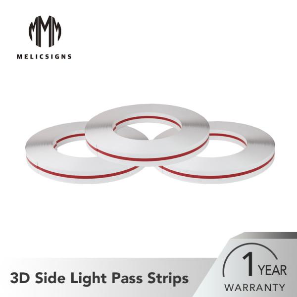 4mm Outdoor Signage Sign Bottom Side Pass Light Trim Cap 4.3kg/roll