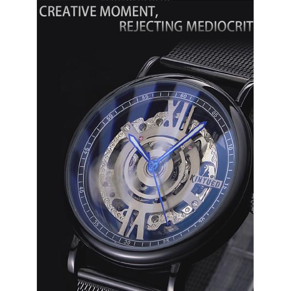 KINYUED simple fashion waterproof manufacturer watches custom logo mechanical automatic watch