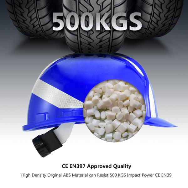 CE EN397 Height Blue Safety Helmet For Electrical Work Workplace Safety Equipments