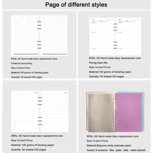 Macaron Colored A5 PU Leather Journal Notebook For Business Office Planning