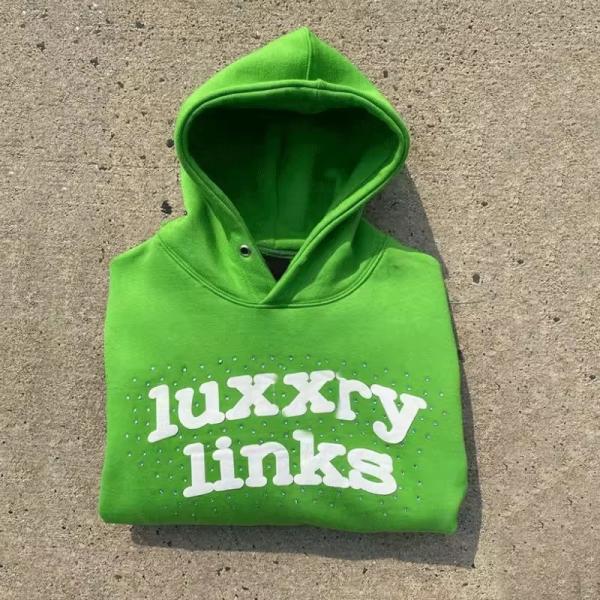 Logo Puff Print Hoodie Custom Streetwear Hoodie Cotton French Terry Bubble Print Pull Over Men