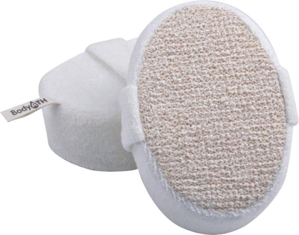 Dot Hemp Polyester Terry body scrubber for shower , Natural Pad For Skin Cleaning