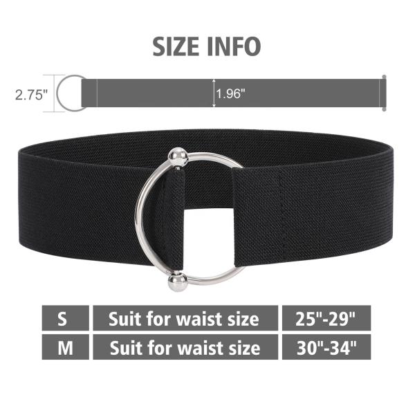 Женщины пояса платья металла o черные