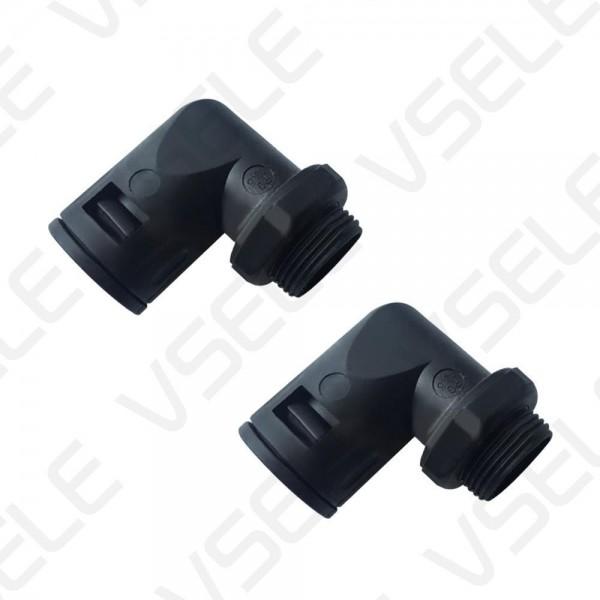 PE Plastic Elbow Connector / Male Thread Barbed Plastic Elbow Hose Connector Horticulture Irrigation
