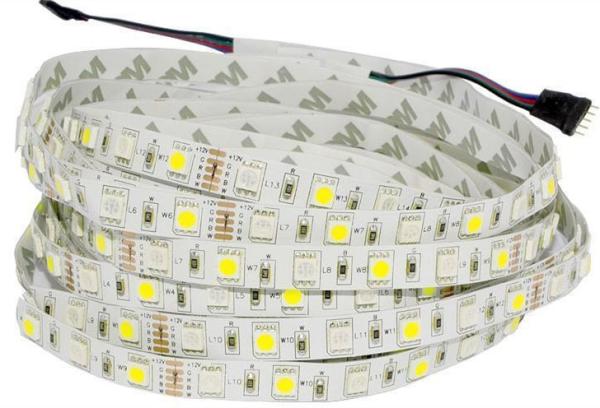 Color Changing RGBW LED Strip Lights 12V Waterproof , Cuttable LED Tape Light