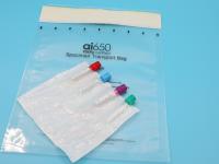 White Plastic 95kPa Bags Latex Free Tourniquet Serum Tubes Blood Collection