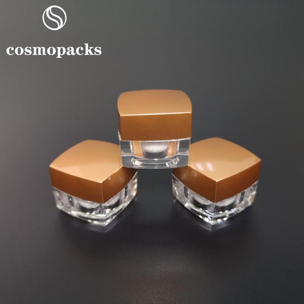 o creme cosmético quadrado claro acrílico de 15g 30g range o diâmetro de 60mm