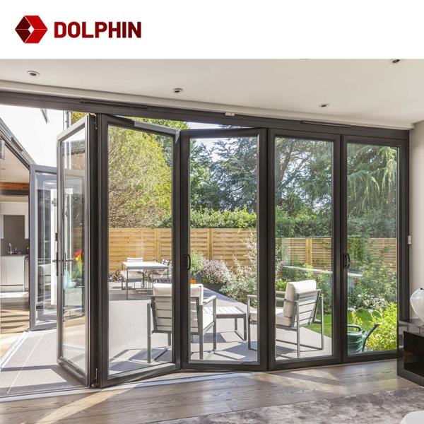 Sound And Heat Insulation Aluminum Folding Door 6063-T5 15 19mm