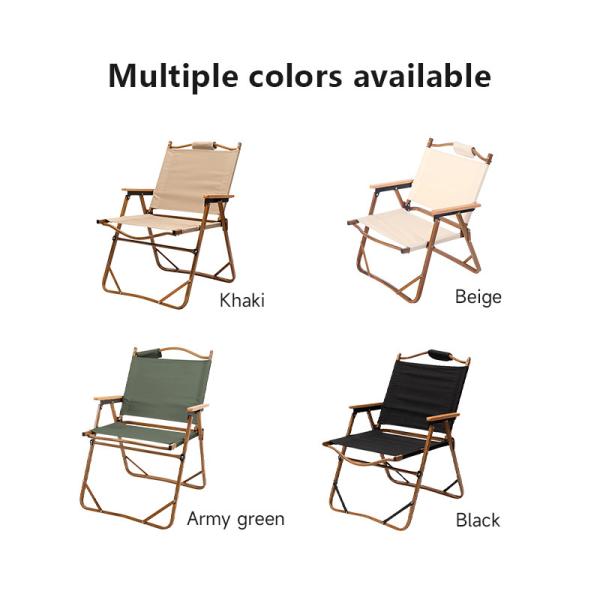 Waterproof Aluminum Camping Chair 2.7kg 600D Oxford Fabric
