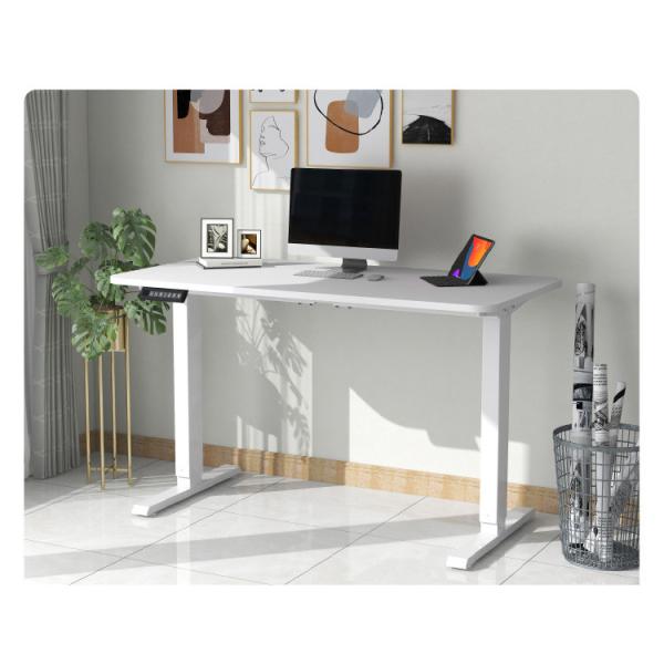 600mm Brown Sit Stand Study Table for Modern Luxury CEO Office Electric Extendable