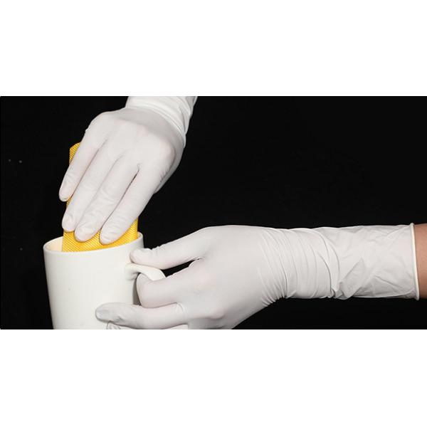 White Disposable Nitrile Glove Medical 12 Inches Durable Nitrile Exam Gloves