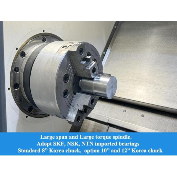SMTCL Motor Shaft CNC Lathe HTC40H for High-Efficiency Long Shaft Processing
