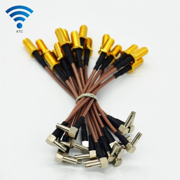 MCX to 90 Degree SMA Male Cable , RG316 Pigtail Extension Custom Coax Cable Assemblies