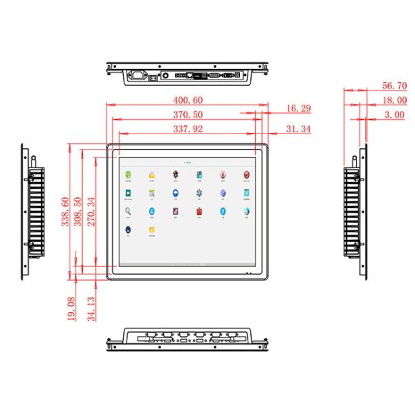 17-Inch Reliable Android Screen for Industrial Monitoring and Logistics Operations