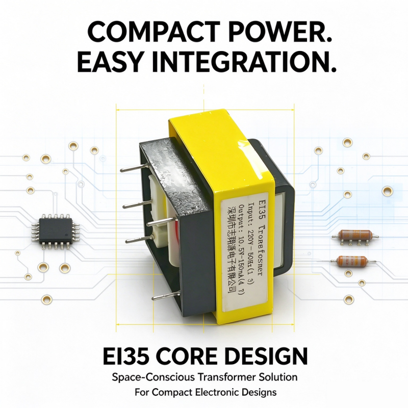 EI35 220V AC to 10.5V AC 150mA Low Frequency Step Down Isolation Power Transformer