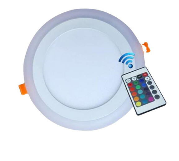 High CRI Ra 80 Round Aluminum Body Dual Color Panel Light for Home/Living Room/Hotel