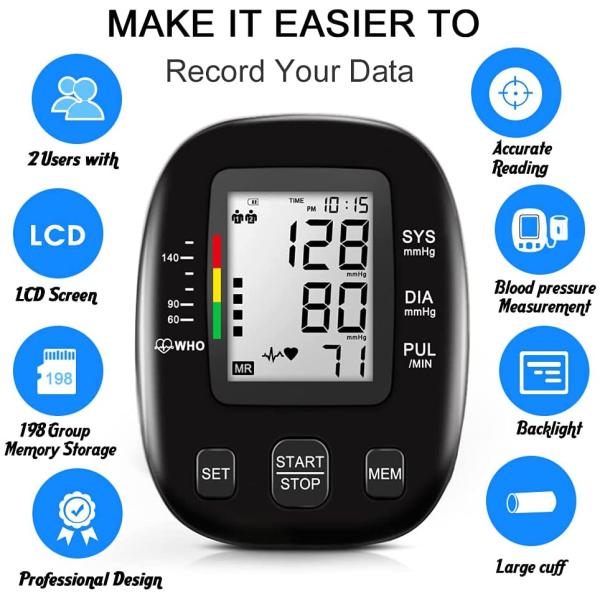 CE  Voice Arm Digital Blood Pressure Monitor 0~290mmHg OEM Avaliable