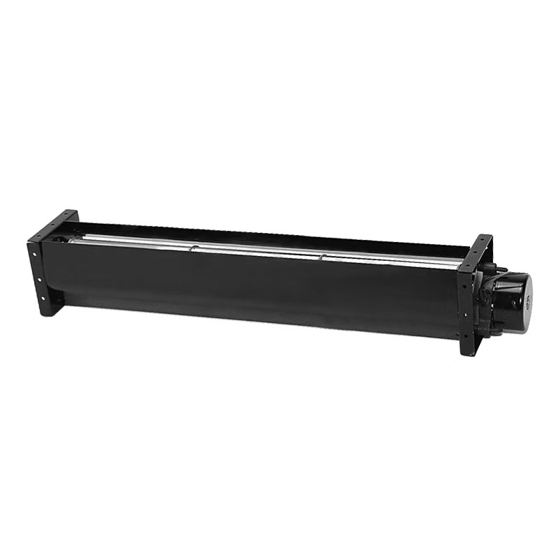 High-Volume Silent Cross-Flow Fan HY-43DC Customizable OEM Aluminum Alloy 1 Year Warranty for Elevator Farm DC12V/24V Motor Air