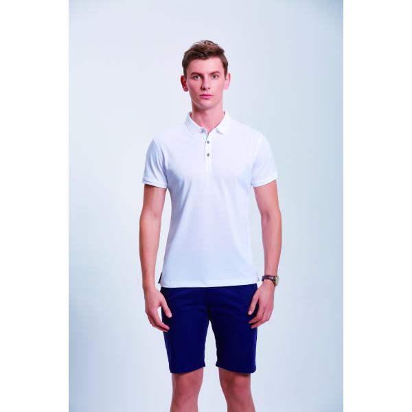 Футболки поло полиэстера хлопка Customized100% анти--Pilling с логотипом вышивки