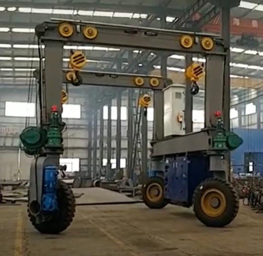50 Ton Double Girder Mobile Gantry Crane For Construction Sites