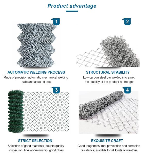 Ce Certificated Approved 9 Gauge Galvanized Chain Link Fence Temporary Chain Link Fence Panels Chain Link Fence Gate