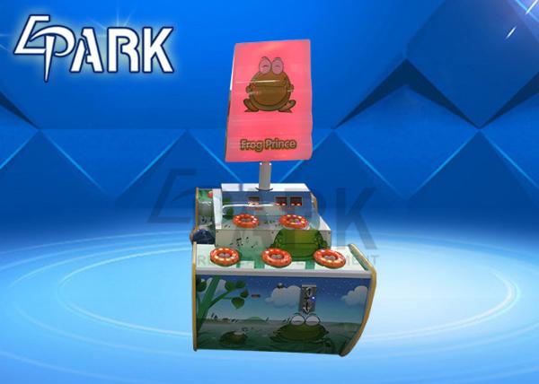 Coin Operated Hitting Frog Cabinet Machine , Double Play Hamster Ticket Redemption Machine