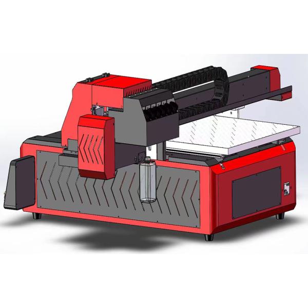 L'imprimante 6090 UV que Phone Case Acrylic a gravé la bouteille en refief de vin verre-métal vêtx le matériel d'impression du jet d'encre TX800