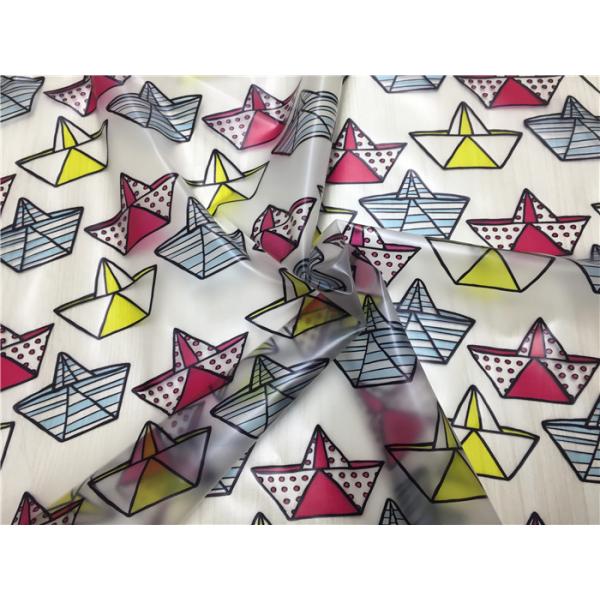 Tpu Printed Faux Leather Fabric , Customized Printable Leather 0.15mm Thickness