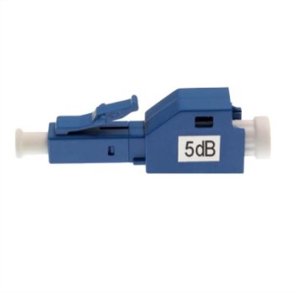 Singlemode ROHS LC UPC 5dB Fiber Optic Attenuator Male To Female