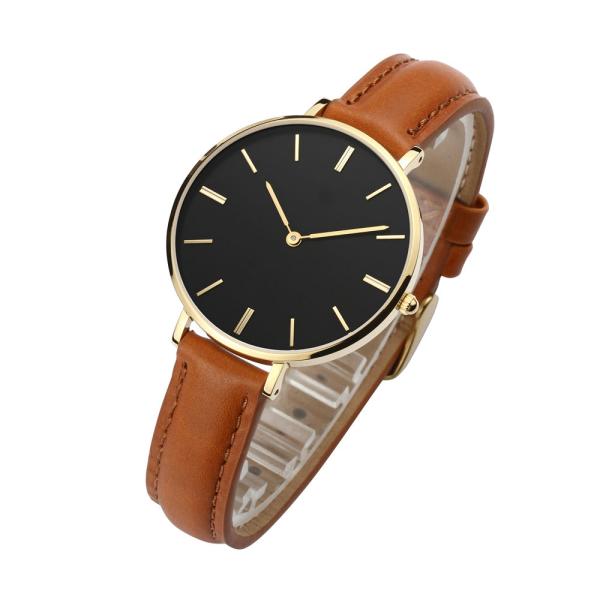 Brown Color Ladies Stainless Steel Watches Mesh Band With Alloy Case