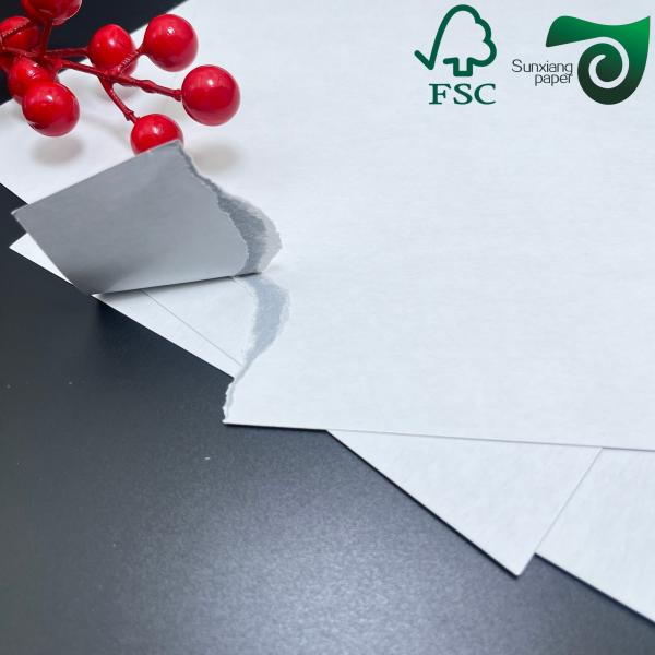 FSC 300gsm 310gsm Glossy Finished Black Core Cardstock  Ideal for Playing Cards